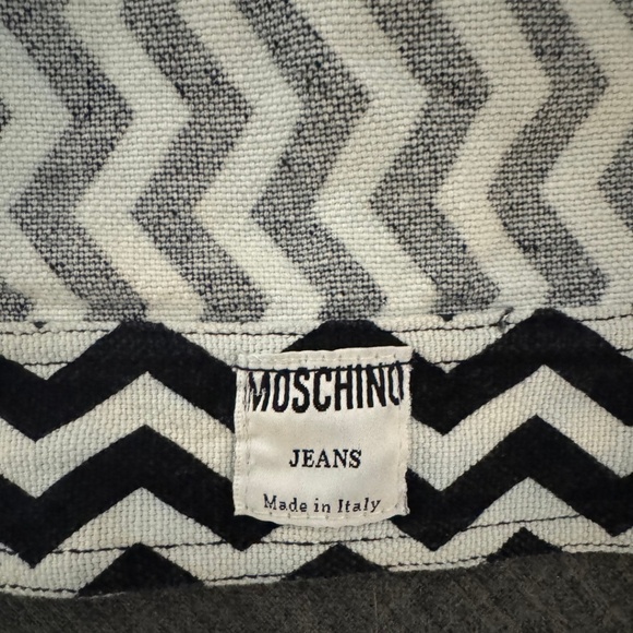 Vintage Moschino Jeans Cropped Chevron Jacket *Read Description* - Picture 8 of 12